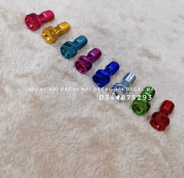 Ốc xỏ dây dầu nhôm màu