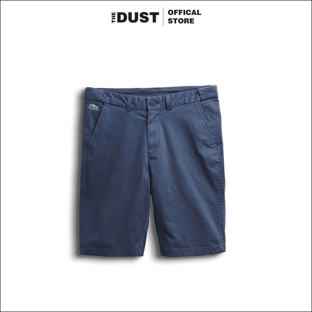 Quần short kaki nam trơn LCT, Quần sooc nam vải kaki dày dặn, form slimfit có chun ẩn, co giãn nhẹ