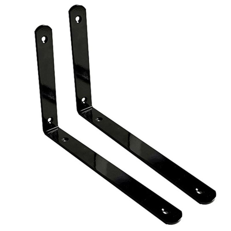 Set 2 Khung Chữ L Gắn Góc Tường Bằng Thép Không Gỉ