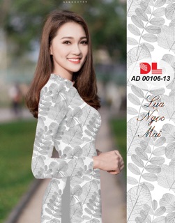 Vải áo dài chiếc lá