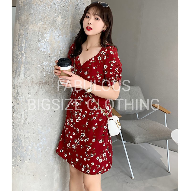 BIGSIZE Váy Đầm dáng A họa tiết hoa mùa hè Fabulous Bigsize