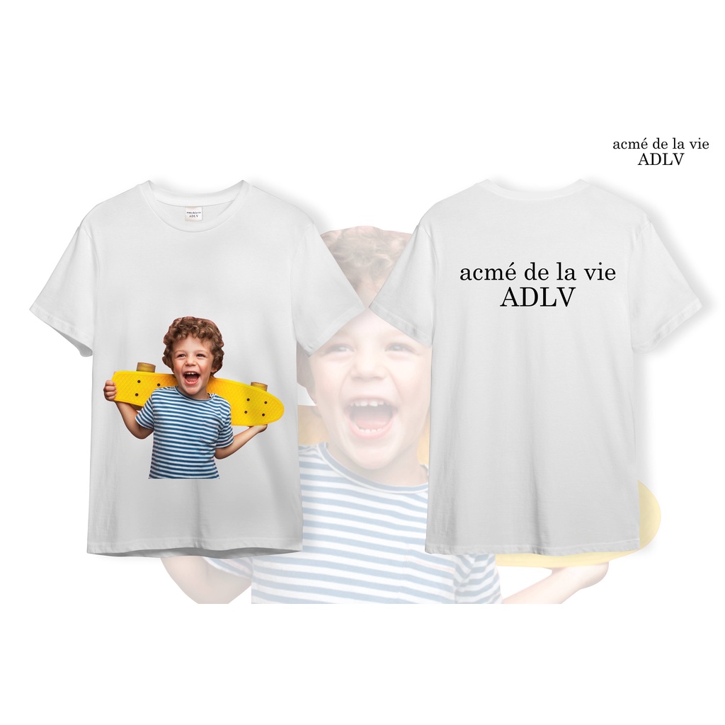 Áo ADLV Thun Cotton CAO CẤP  [Vải Cotton] - Mẫu 8 - Bé Trai Ván Trượt
