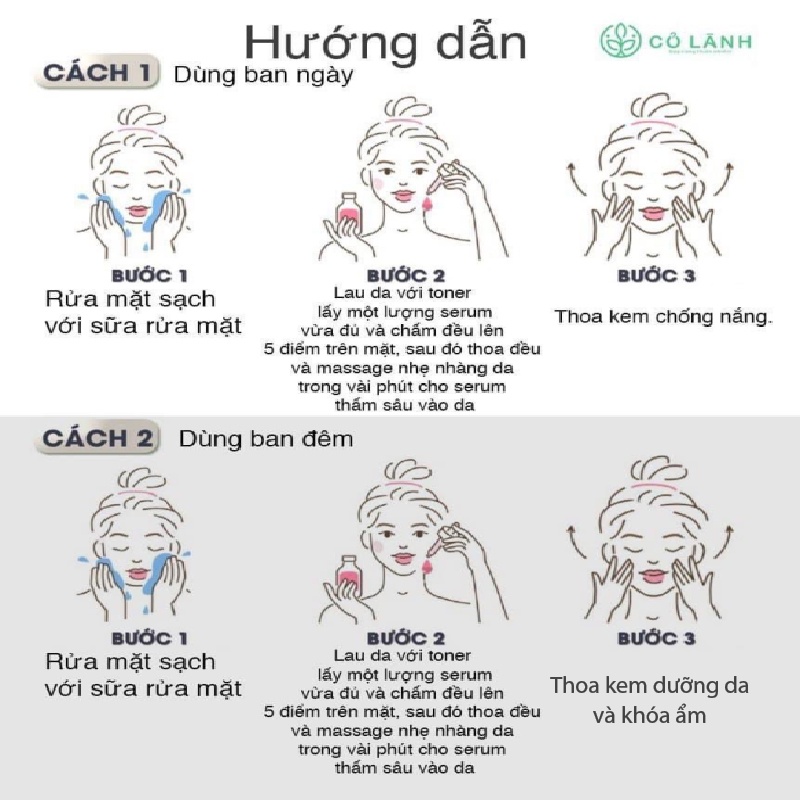 Serum diếp cá rau má Cỏ Lành 15ml giúp cấp ẩm làm mềm da, điều tiết bã nhờn và hạn chế tình trạng mụn sưng viêm.