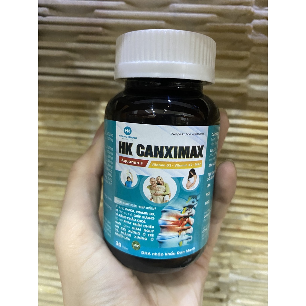 HK CANXIMAX DẠNG LỌ 30 VIÊN GIÚP XƯƠNG VÀ RĂNG CHẮC KHỎE