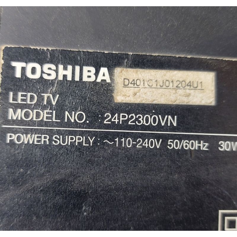 Bo mạch tivi TOSHIBA 24P2300 24P2300VN, bo nguồn.