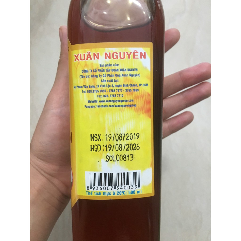 Mật ong rừng Tây Nguyên Xuân Nguyên 500ml - Mật ong nguyên chất