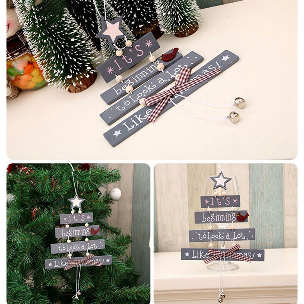 1 Nơ Gỗ Tự Nhiên Trang Trí Cây Thông Noel DIY