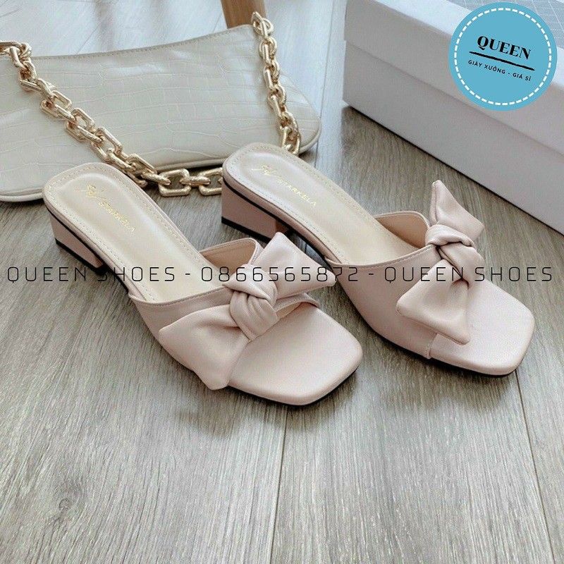 Dép cao gót đế 3 phân thăt lơ siêu đẹp mã 36