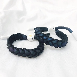 THANH LÝ SALE 70% Vòng Phản Quang Màu Xanh Navy Khóa Hoa Cúc