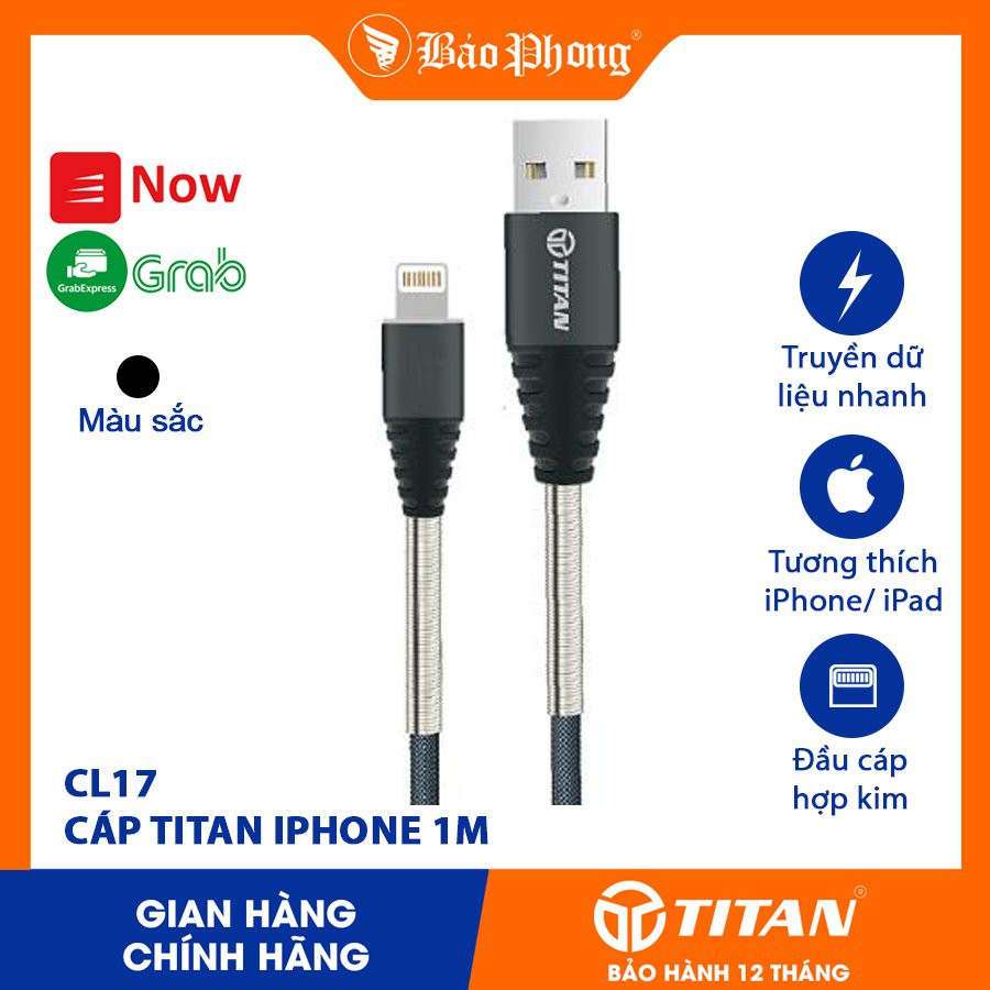 CÁP SẠC LIGHTNING TITAN CL17