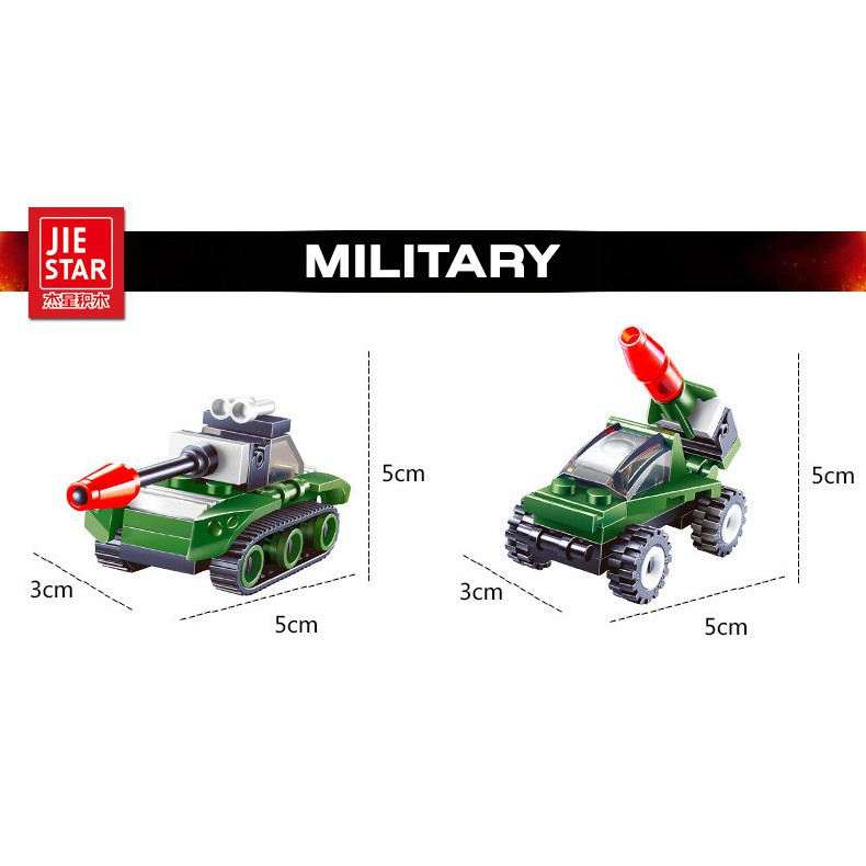 Bộ đồ chơi lắp ghép mô hình mini cho bé phát triển trí não