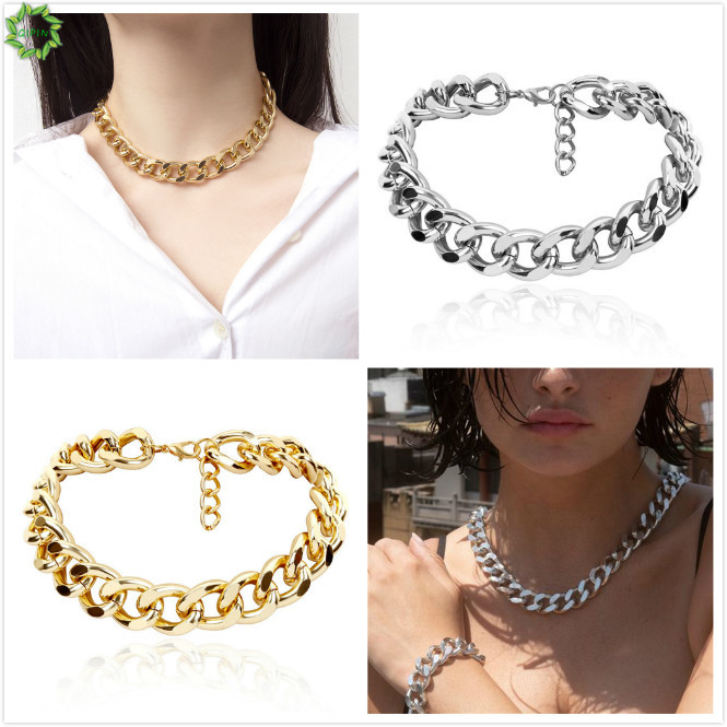 [ Mã 11FASHIONSALE1 giảm 10K đơn 50K ] Vòng Cổ Choker Bằng Nhôm Phong Cách Hip Hop Cho Nữ