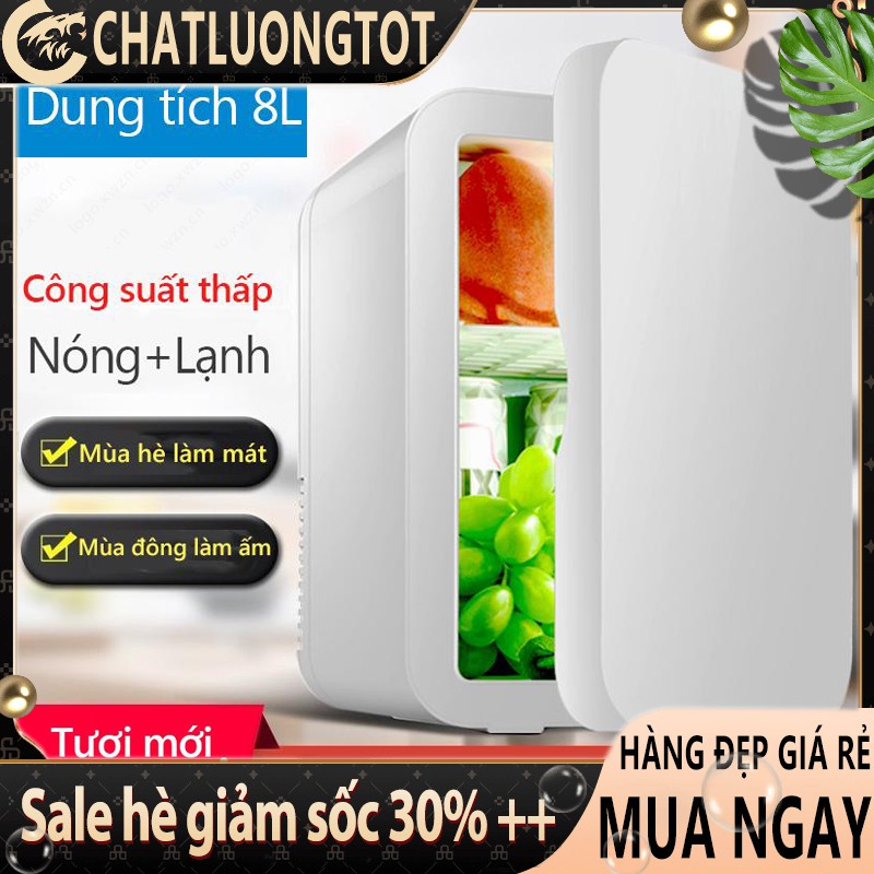 Tủ lạnh mini 8L dùng trên xe oto hoặc gia đình, vừa làm lạnh vừa làm ấm được chatluongtot BE101*