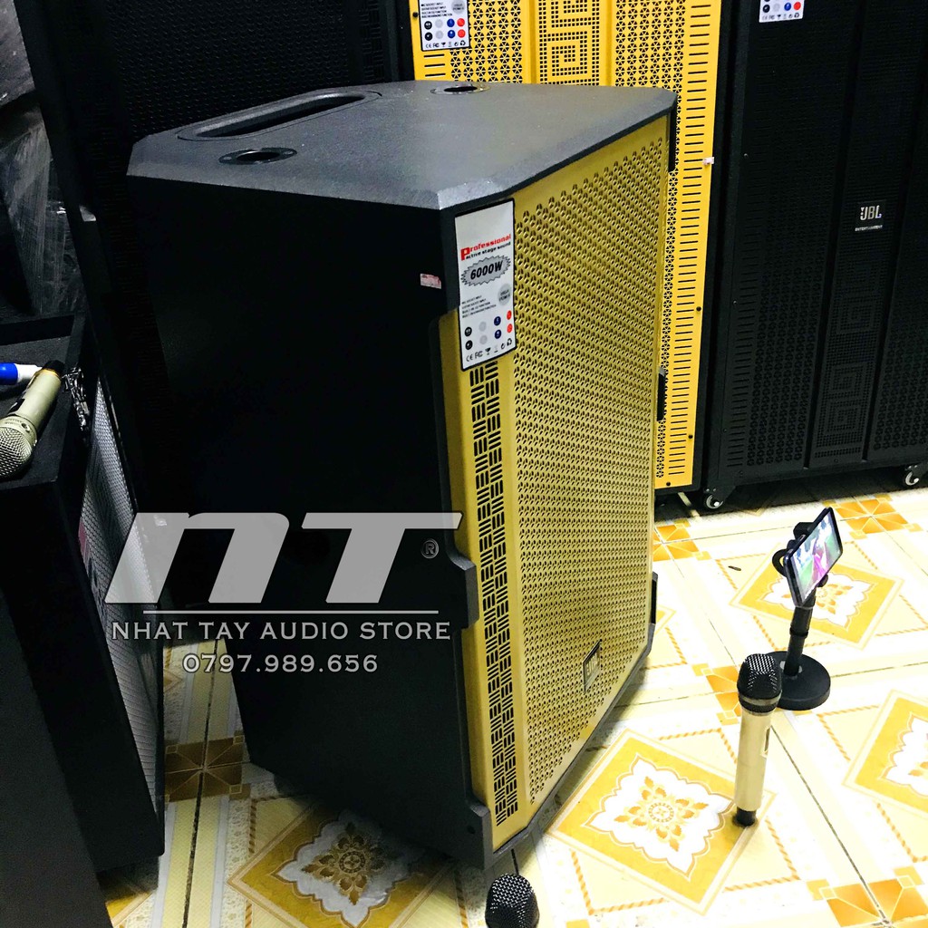 Loa kẹo kéo 5 tấc gỗ công suất lớn - Thùng loa karaoke di động bass 50 - hát hay giá rẻ bán chạy - JBL 501