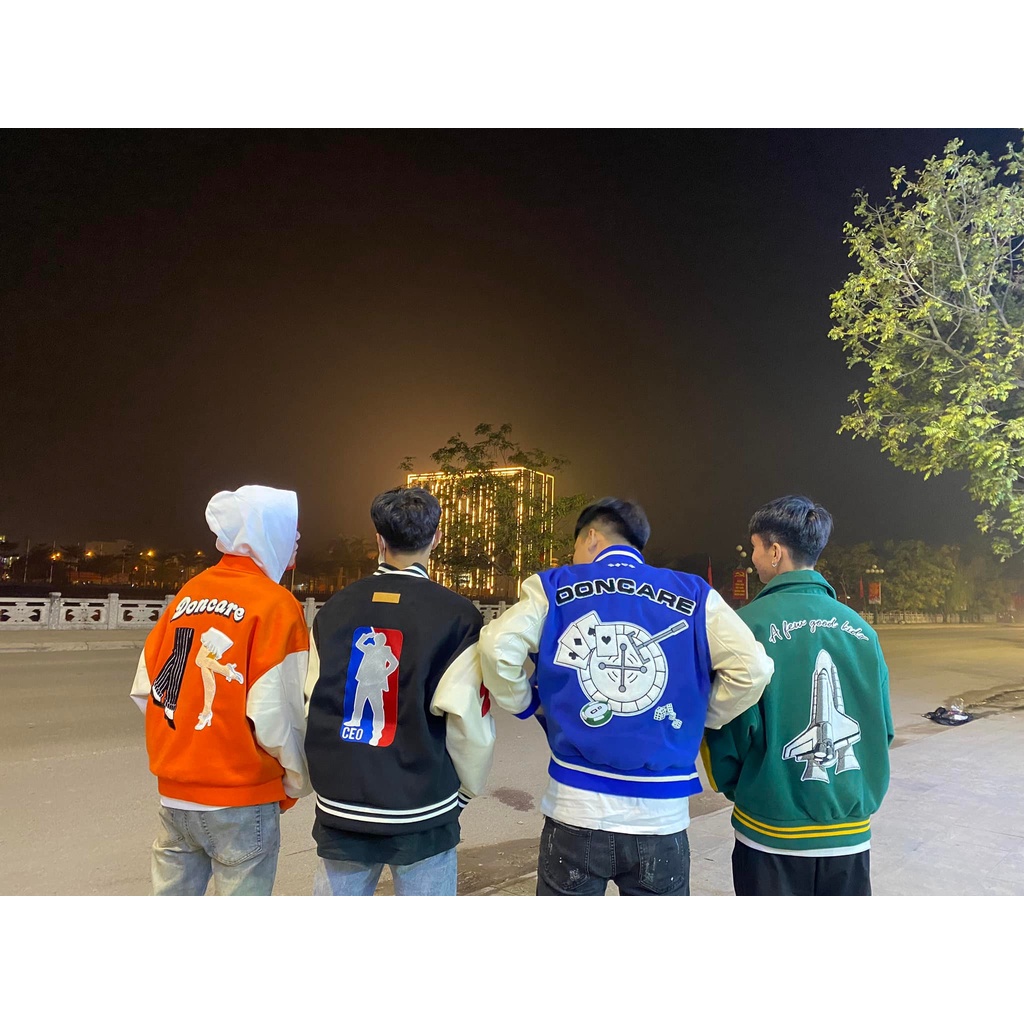 Áo bomber - AFGK - Doncare "The Gambler" Casino Varsity Jacket