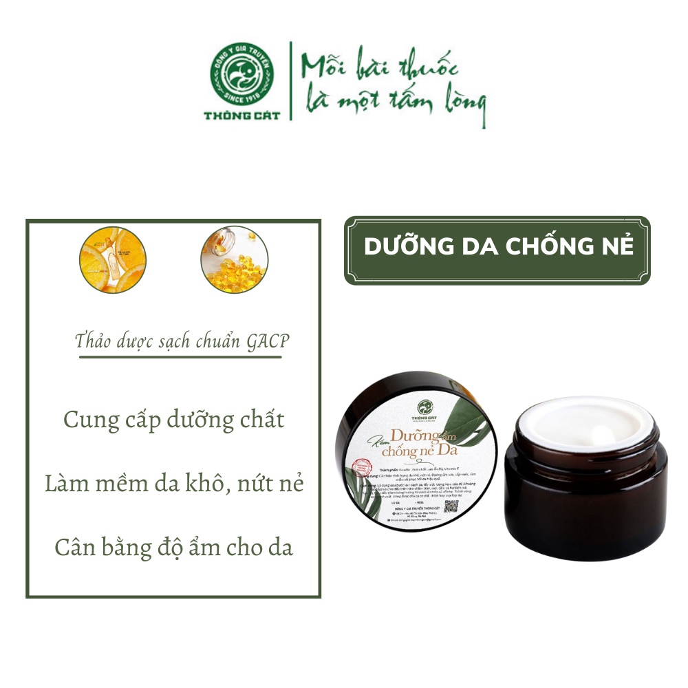 Kem dưỡng ẩm da, chống nẻ Đông gia truyền Thông Cát- Cung cấp dưỡng chất., tạo độ ẩm cho da, giúp da căng bóng