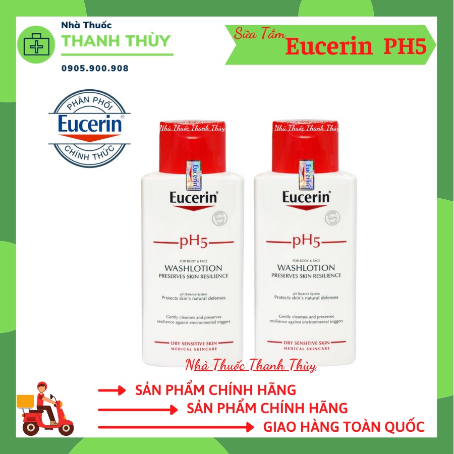 🅳🅰🆃🅴 𝟮𝟬𝟮𝟯 EUCERIN PH5 Lotion [Chai 200ml] Sữa Dưỡng Thể Cho Da Nhạy Cảm