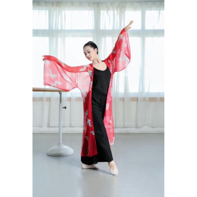 Áo choàng hạc múa cổ trang Trung Quốc A92 Trang phục múa  Uyển Nhi