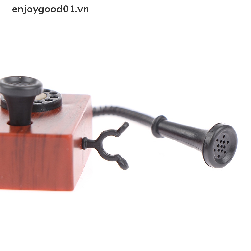 {enjoygood} Điện Thoại Cổ Điển Mini 1: 12 Trang Trí Nhà Búp Bê