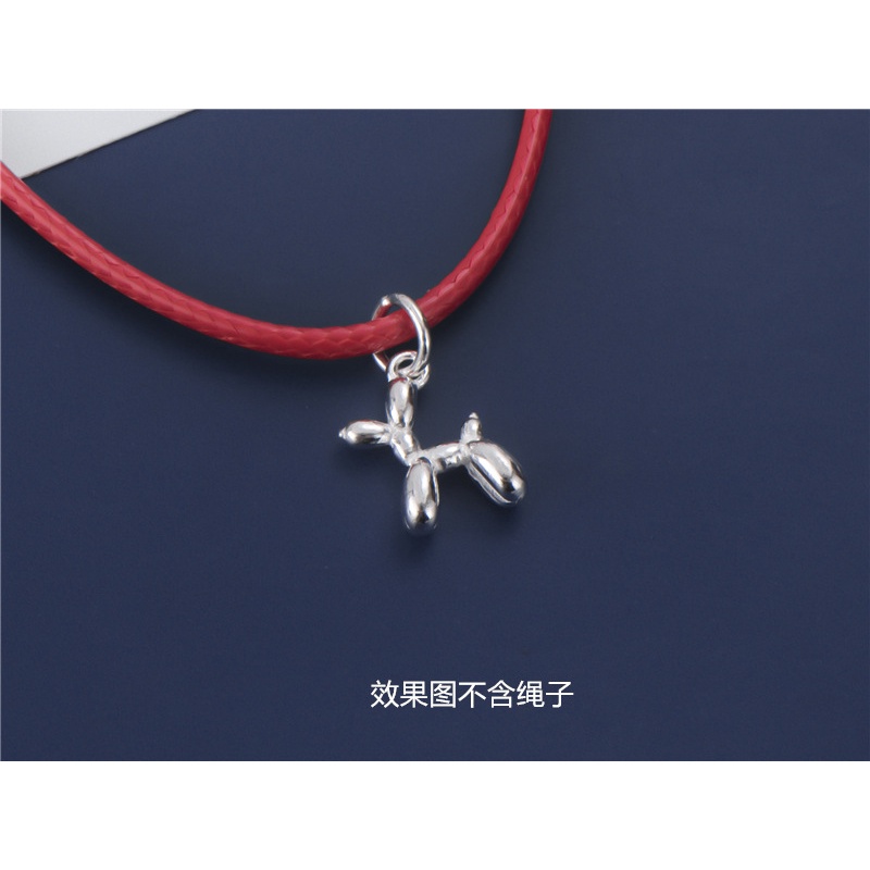 Mặt Dây Chuyền Bạc S925 Hình Chú Chó Và Bong Bóng Xinh Xắn Thời Trang