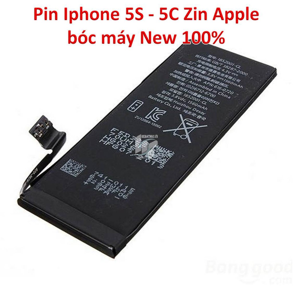 Pin Iphone 5S - 5C chính hãng Pisen 3C Easy dung lượng chuẩn và cao 1560mAh - 1860mAh