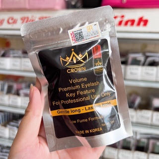 Keo nối mi Crown nắp đỏ khô nhanh siêu bền - Keo nối mi chuyên dùng cho phòng máy lạnh