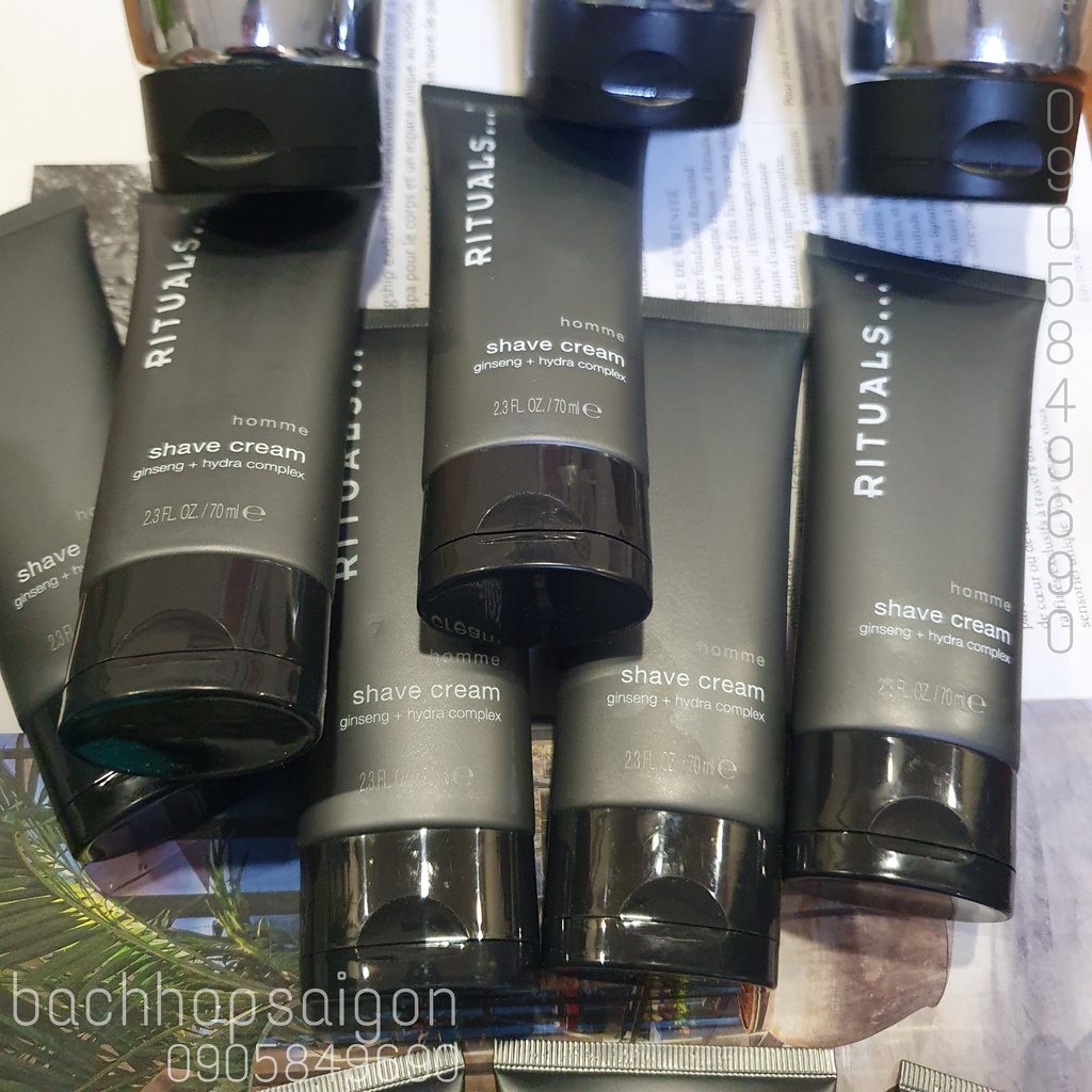 Kem cạo râu mềm min dành cho Nam the rituals of shave cream  - travel