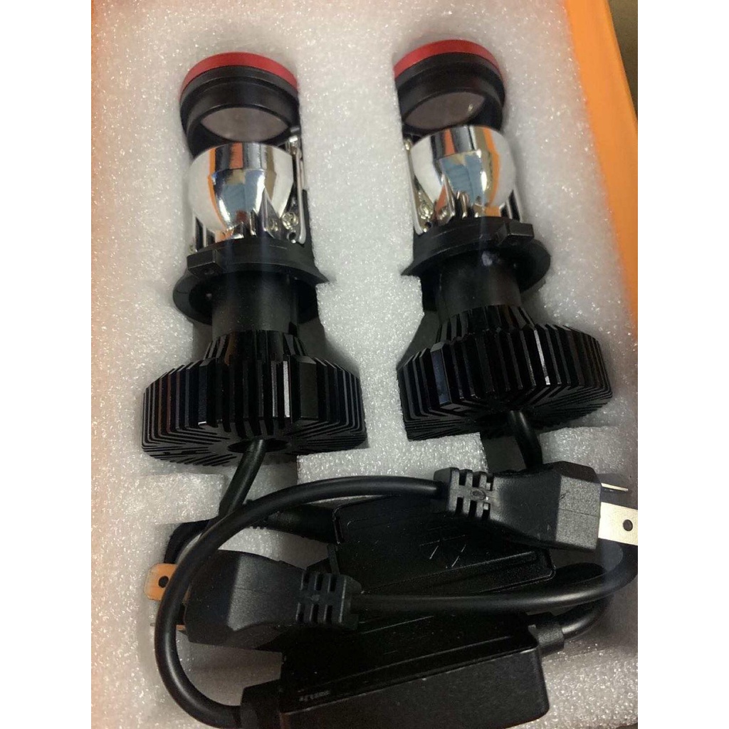 Bóng đèn led Bi cầu led Mini T3 chân H4 T2 . Siêu sáng.Bảo hành 12 tháng