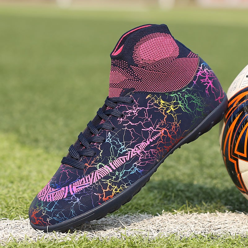 Giày đá bóng CR7 cổ cao chuyên dụng dành cho sân cỏ nhân tạo TF/FG