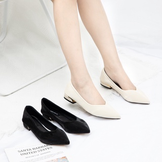 Giày MWC 2219 - Giày Búp Bê Đế Bệt, Búp Bê Basic Lụa Satin