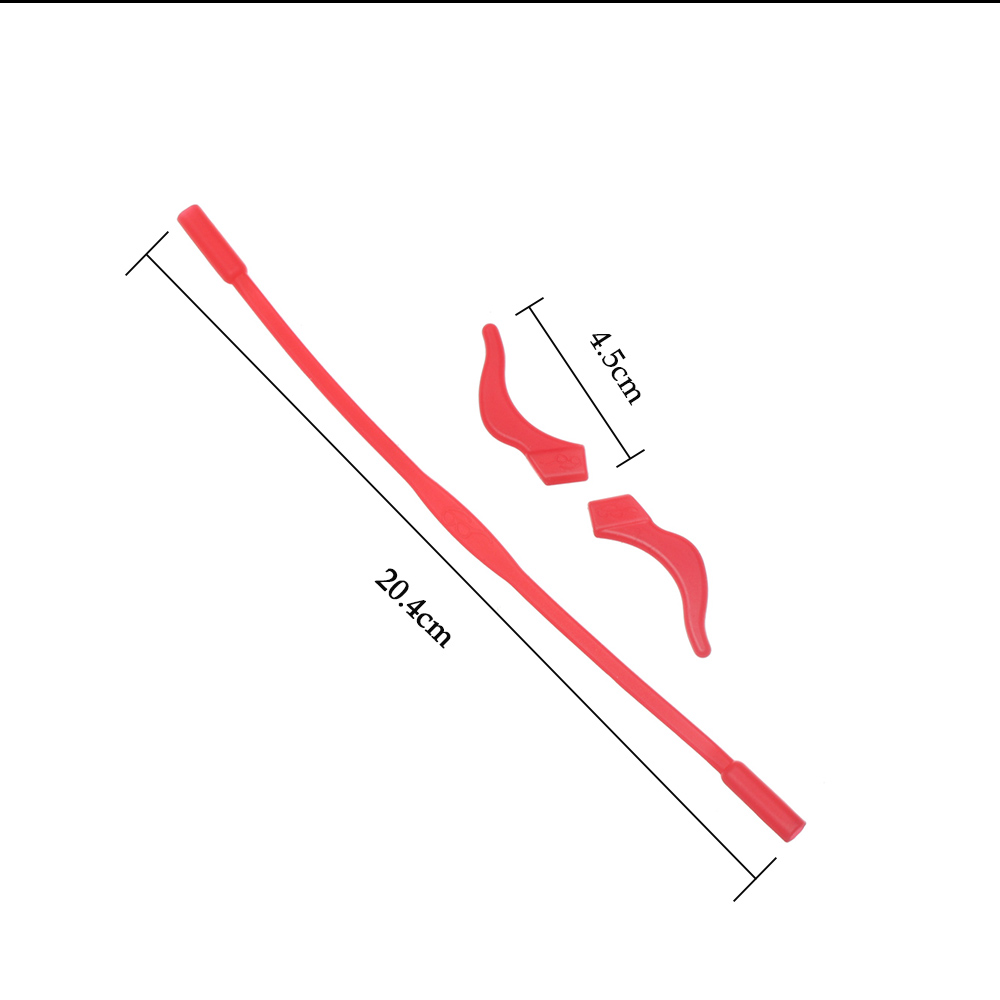 (Hàng Mới Về) Dây Đeo Mắt Kính Bằng Silicon Kiểu Dáng Thể Thao Tiện Dụng