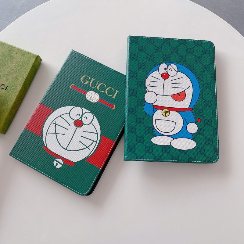 Ốp Máy Tính Bảng Da Pu Mềm Họa Tiết Doraemon Cho IPad Mini 1 / 2 / 3 / 4 / 5 / 6 Gen 2021 IPad Pro 11 Inch IPad Air 9.7 / 10.2