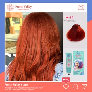 Thuốc nhuộm tóc màu cam ánh vàng Molokai 60ml M34 - Pretty Valley Store thumbnail