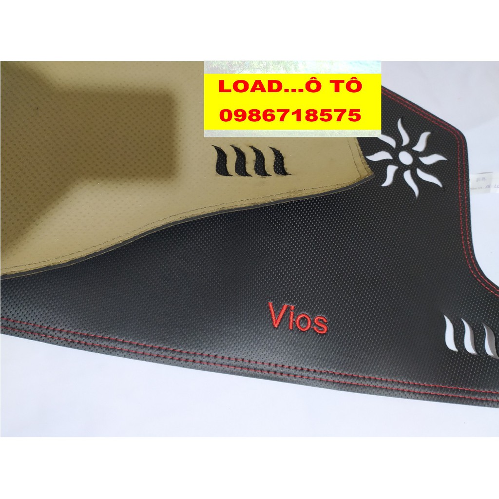 Thảm Taplo Xe Toyota Vios 2022-2014 Mẫu Da Carbon Cao Cấp Nhất Thị Trường