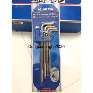Bộ lục giác sao có lỗ loại dài kingtony 20419pr 9 cây t10-t50