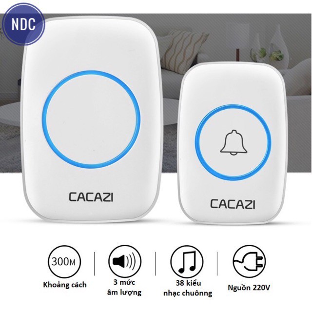 NBC Chuông Cửa không Dây Cao Cấp CACAZI A10 (mẫu một) Kín Nước, Cực tốt 3 15