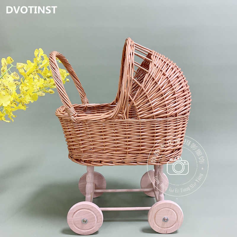 Giá xưởng - Xe đẩy mây cho bé xe nôi mây siêu xinh decor nhà cửa phụ kiện chụp hình studio