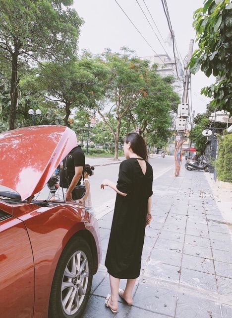 Váy thụng chữ xoắn lưng | BigBuy360 - bigbuy360.vn