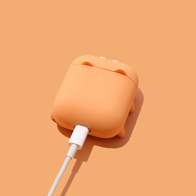 Vỏ bọc hình thú cưng dễ thương bảo vệ hộp sạc tai nghe không dây airpods 1 2 3 pro in