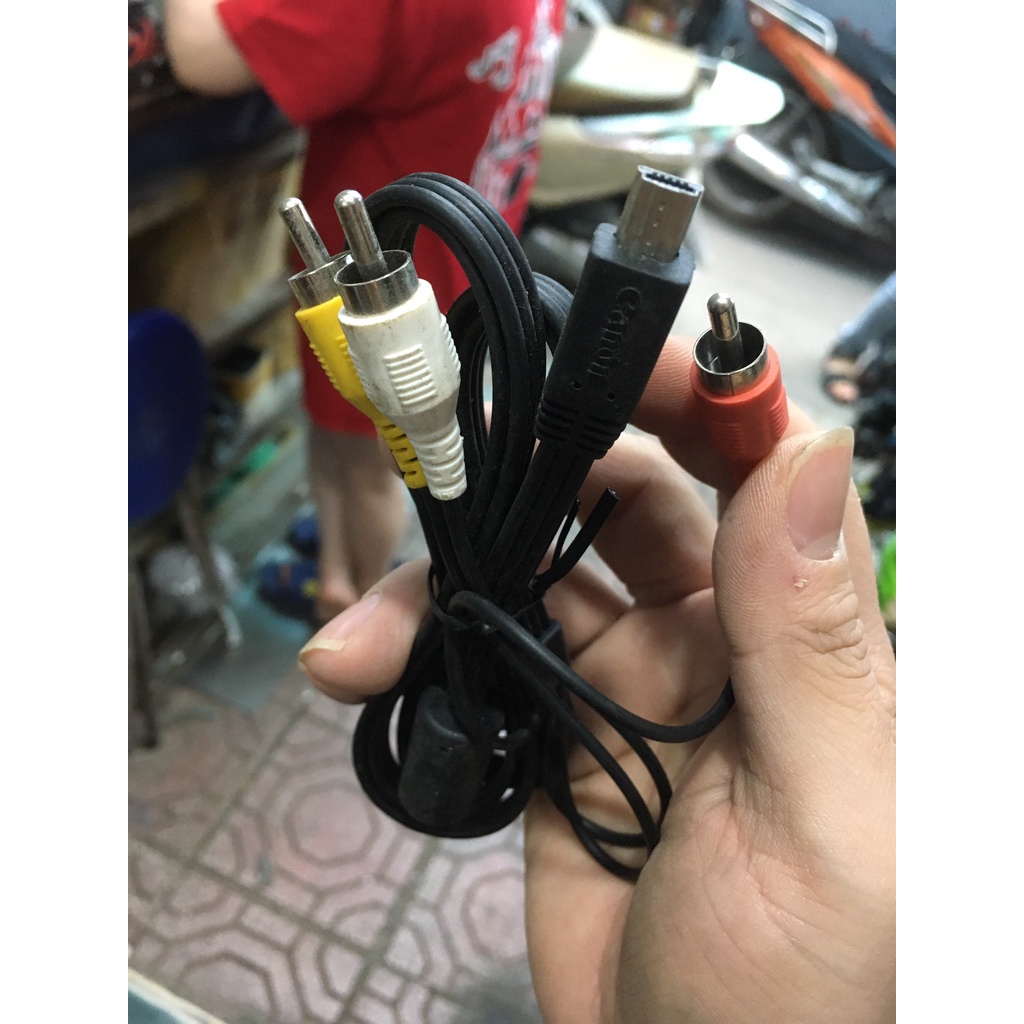 ĐÃ SỬ DỤNG DÂY CÁP USB KIÊM AV CHO MÁY ẢNH SONY/ CANON MINI V3 RA TV TIVI VMC MHC1 1.5m ( 59.13&quot;) HD Output Adapter