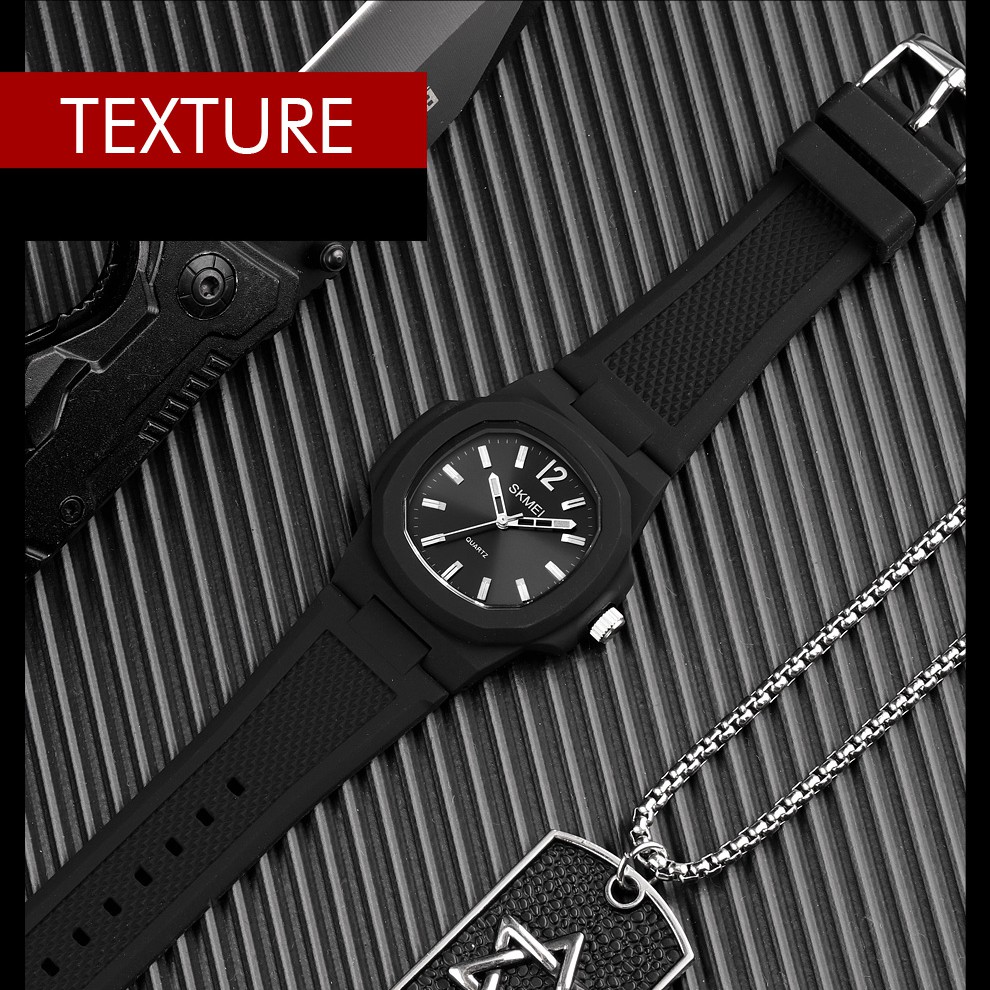 Đồng hồ đeo tay SKMEI 1717 bộ máy thạch anh chạy kim chống thấm nước dây đeo silicone thời trang