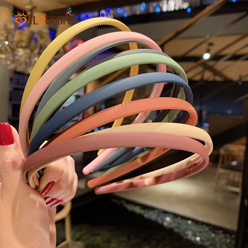 Băng đô rửa mặt trang điểm chống trượt màu kẹo kiểu Hàn Quốc INS cho bé gái