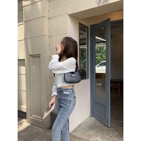 túi kẹp nách #wang dáng bầu khóa w có hộp