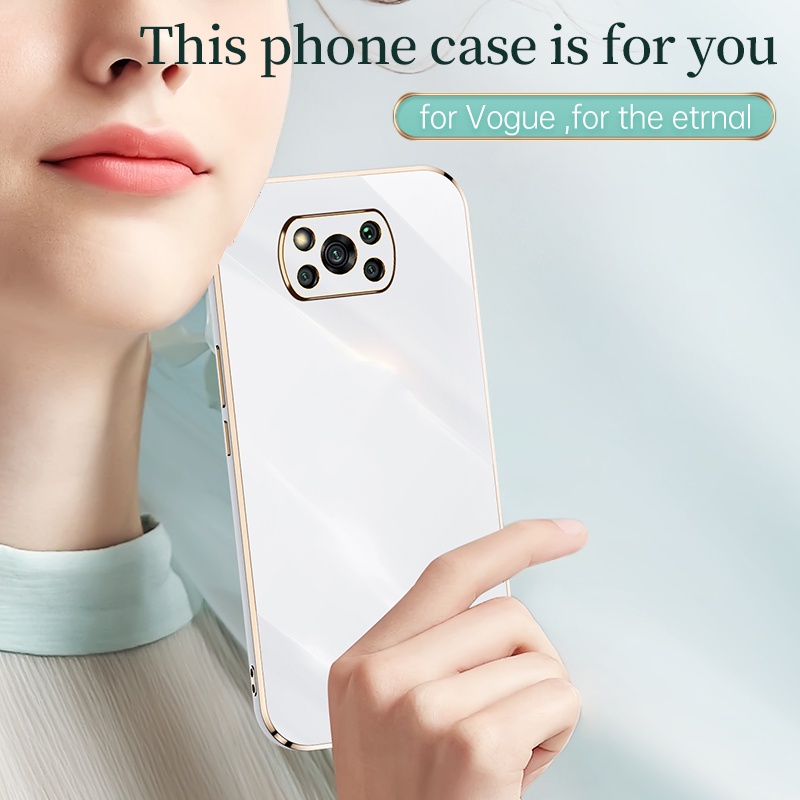 Ốp Điện Thoại Dẻo Mạ Viền 6D Sang Trọng Cho Xiaomi Poco X3 GT X3Pro NFC M3 Pro F3 Mi 11 Lite 11T