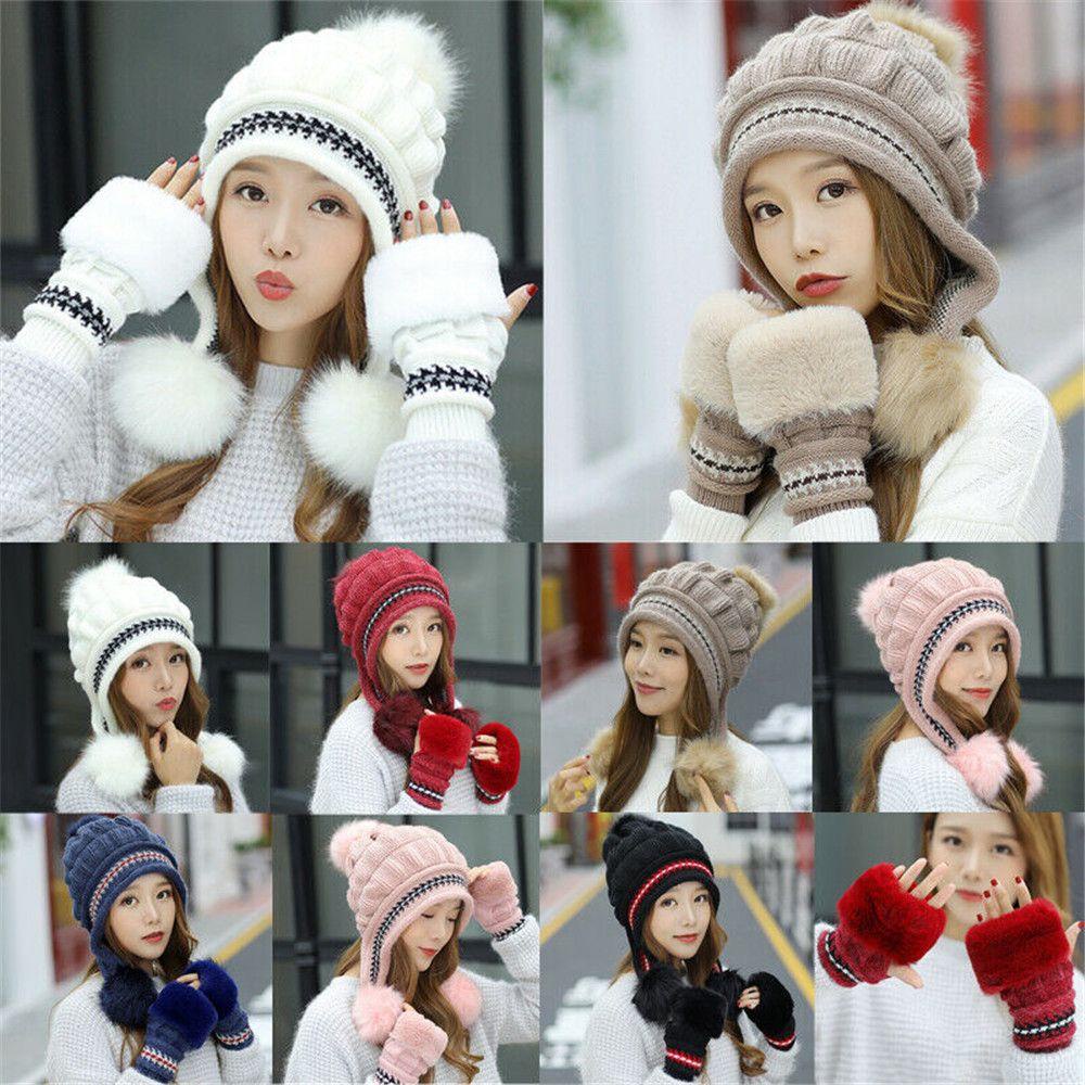 JONYE Mũ Beanie Giữ Ấm Mùa Đông Phong Cách Vintage