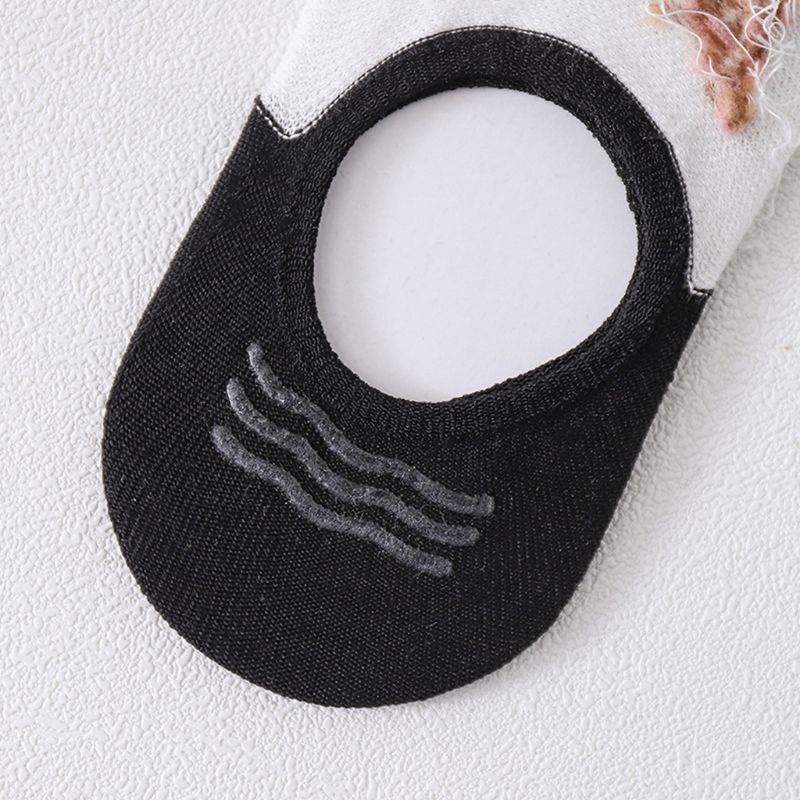 Vớ Thuyền Bằng Silicone Thoáng Khí Chống Trượt Họa Tiết Mèo Hoạt Hình Cho Nữ