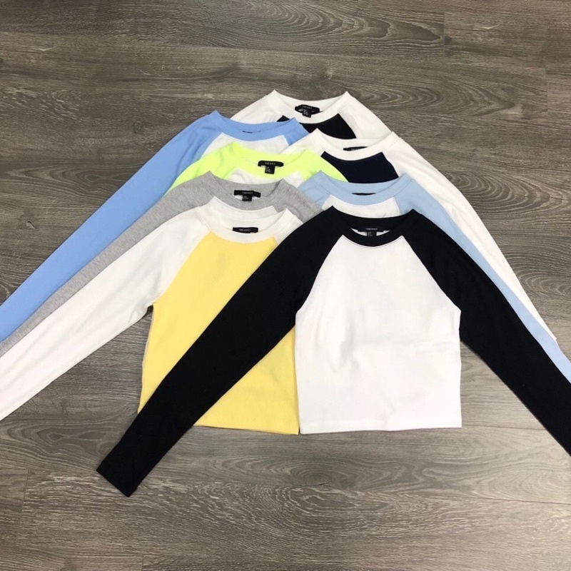 BEUCLOSET - Áo thun raglan tay dài chất mềm