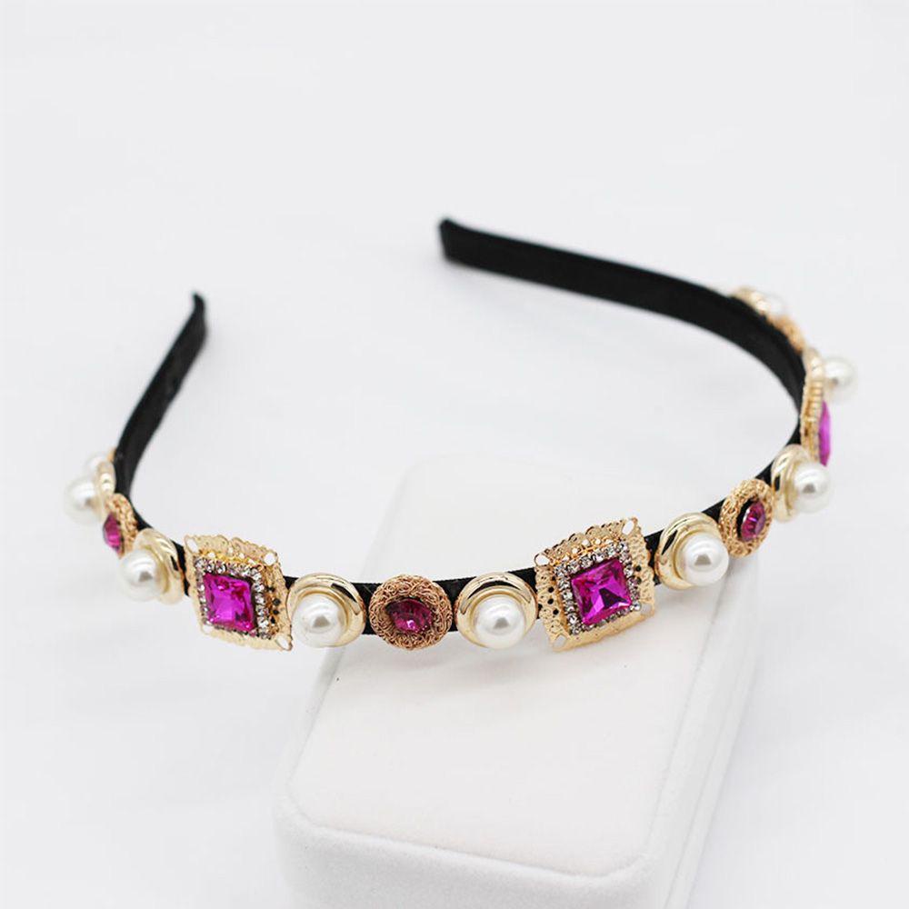 DANILO Băng Đô Đính Đá Phong Cách Baroque