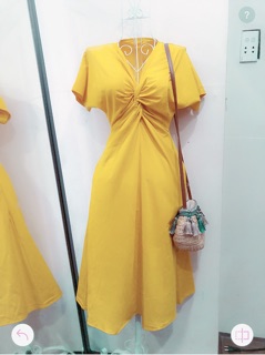 ĐẦM VÀNG XOẮN NGỰC ( kèm hình thật )