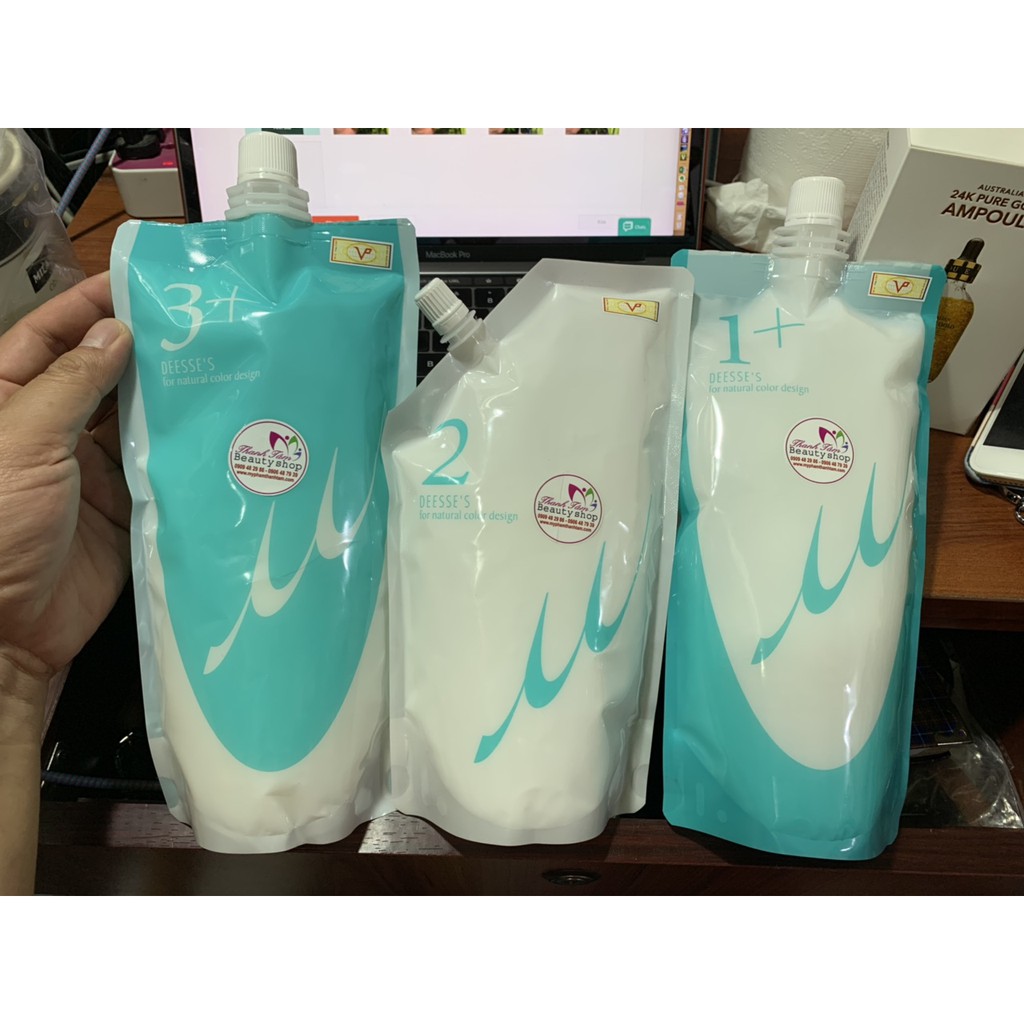 Bộ phục hồi tóc hư tổn 3 bước Milbon Deesse's Nhật Bản 600ml x 3